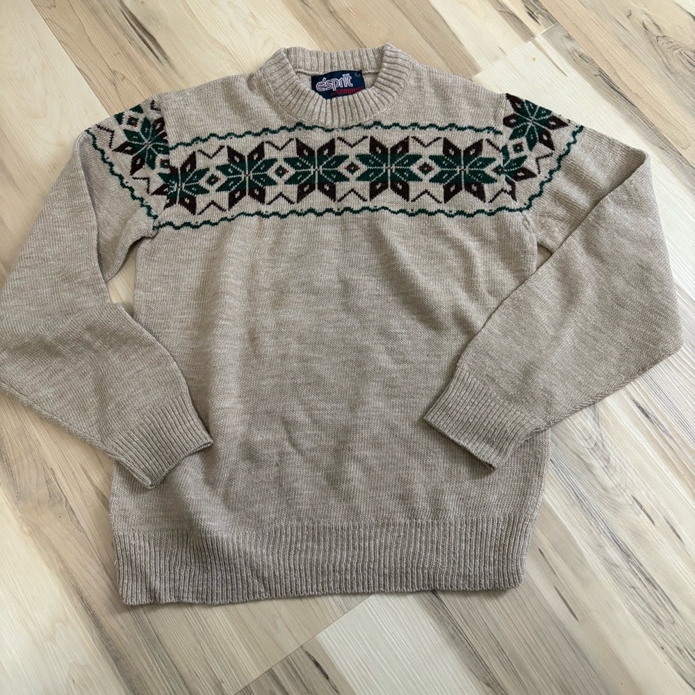 Vintage Cozy Fair Isle Christmas Sweater Boys 14
